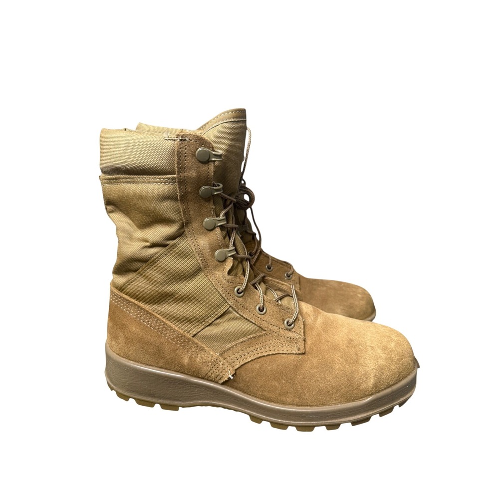 Belleville AFSTC Mens 9.5 W Coyote Brown Suede Steel Toe Military Flight Boots